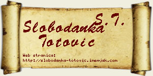 Slobodanka Totović vizit kartica